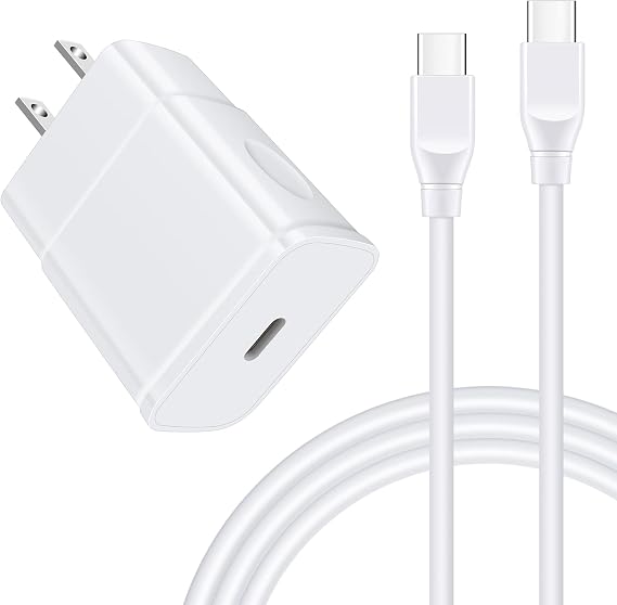 High-Speed Charger Type-C Android Charger 25W/3A Galaxy Fast Charger Smartphone Charger Type-C Fast Charging USB-C Cable 1.83m/1pc iPhone 15 Charger Type-C QC 3.0 Adapter ChrisPow Android Charger PD