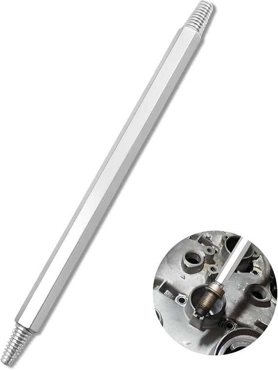 Broken Spark Plug Remover Tool, Car Engine Broken Spark Plug Removal Tool, Broken Spark Plug Extractor Tool with, Professional Sparks Plugs Extractor, (10mm hex Structure - Left-Hand Thread)
