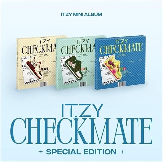 DREAMUS ITZY CHECKMATE SPECIAL EDITION CD+Lyric Poster On Pack+Photobook+Photocard+Special Tag+Sticker+Postcard+Tracking Sealed (A Version)