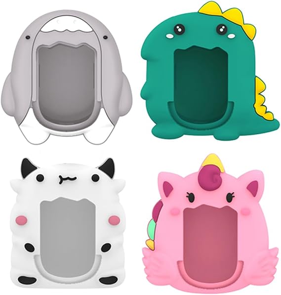 Silicone Cover Case Cartoon Virtual Pet Game Console Protector Cover Shockproof Protective Sleeve Skin Anti-Scratch Protective Cover Waterproof for Tamagotchi Original Virtual Pet Game
