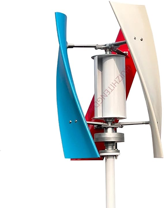 5000W Vertical Efficient Wind Turbine Generator Kit 3 Baldes with Controller 12V 24V 48V Small Vertical Wind Turbine for Home Factory Use