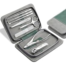 Manicure Kit for Women, Stainless Steel Nail Kit with PU Leather Case, Precision Pedicure Tools for Feet