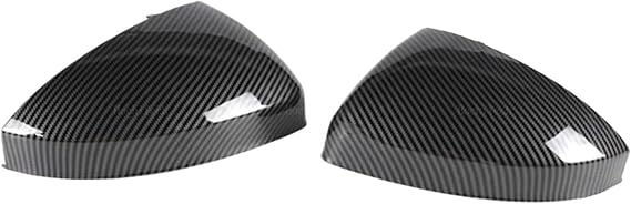 Caps Rearview Mirror Black For A-udi TT TTS RS TTRS MK3 8S 2015-2023 R8 2016-2023 Carbon Fiber Pattern Car Side Rear View Rearview Mirror Cover Replace Car Wing Mirror Covers(Carbon pattern)