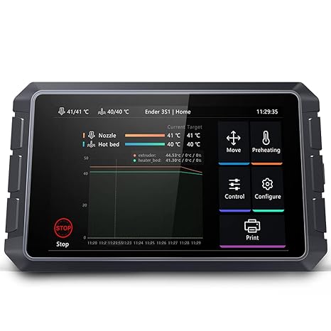 Creality Sonic Pad Klipper, 7 Inch Touch Screen 3D Printer Accessories Smart Pad Based on Klipper Firmware with Higher Printing Speed for Ender 3 V3 SE/Ender 3 Max Neo/Ender 3 V2/Ender 3 S1 3D Printer