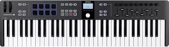 ARTURIA MIDI Keyboard Controller KeyLab Essential 61 mk3 BK