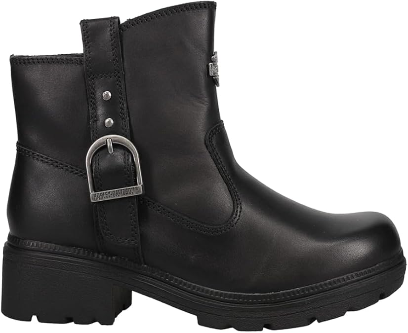 Harley-Davidson FOOTWEAR Womens Madera Casual Boots Ankle Low Heel 1-2"