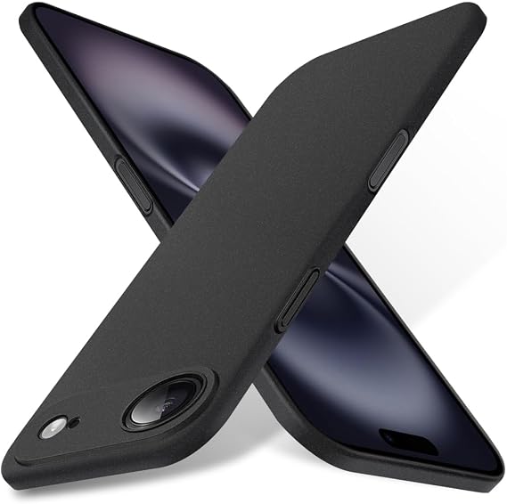 Bastmei for iPhone Air Case, Minimalist Phone Cases Extremely Light Ultra-Light Super Slim Thin Camera Protection Hard PC Cover for iPhone 17 Air 6.55" 2025 (Gravel Black)