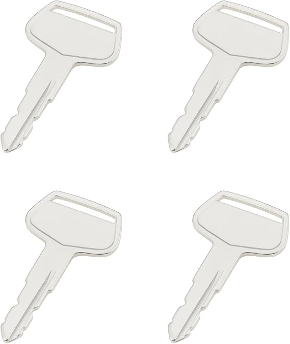 4Pcs Tractor Ignition Starter Keys 194155-52160 Compatible with Yanmar EX2900 EX3200 EX450 SA221 SA424 SC2400 SC2450