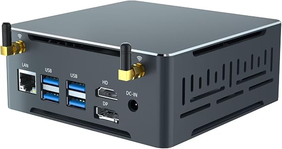WEIDIAN Mini PC AMD Ryzen 7 3750H with Win 11 Pro Ryzen Mini PC DDR4 8GB RAM 256GB NVMe SSD, 4K, WiFi, BT4.0, HD, DP, Type-C, AMD Mini PC Ryzen, Light Gaming Business Mini Computers Mini PC Gaming