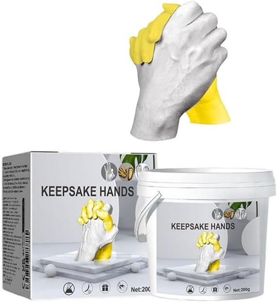 Hand Casting Kit for Couples or Family,Hand Casting Kit for Couples or Family,Anniversary DIY Gifts Her & Him,DIY Plaster Hand Mold Keepsake Sculpture Kit Gifts for Anniversary,Wedding