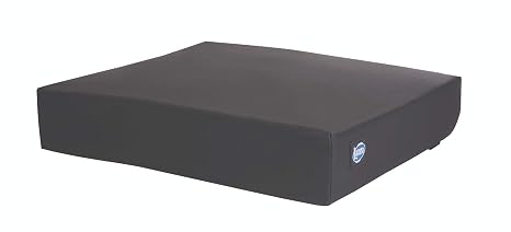 Lacura Sacral Cutout Cushion, 18"W x 18"D, Soft, Luxurious, and Comfortable Sitting Support, Wheelchair Seat Pad, Can Be Used on Other Seats, Specially Designed to Help Reduce Sacral Pressure