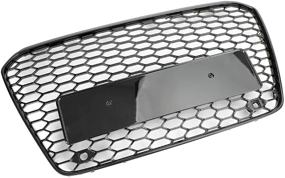 Honeycomb Mesh Grill Front Bumper Glossy Black Fit for Audi A5 S5 B8.5 2013-2016