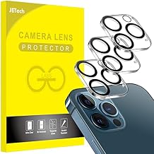 JETech Camera Lens Protector for iPhone 12 Pro 6.1-Inch, 9H Tempered Glass, HD Clear, Anti-Scratch, Case Friendly, Does Not Affect Night Shots, 3-Pack