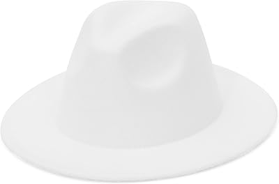 Women & Men Fedora Hat Wide Brim Unsex Floppy Panama Hat Cap