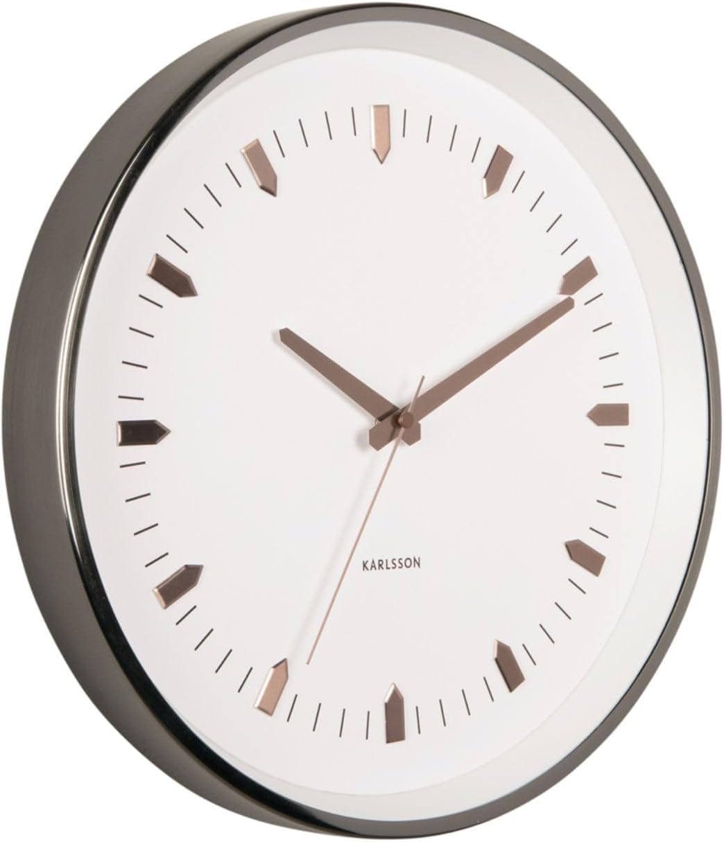 KARLSSON Arrow Batons Gunmetal Wall Clock