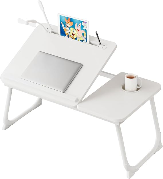 Laptop Desk for Bed, Adjustable Laptop Stand with 5 Different Angles