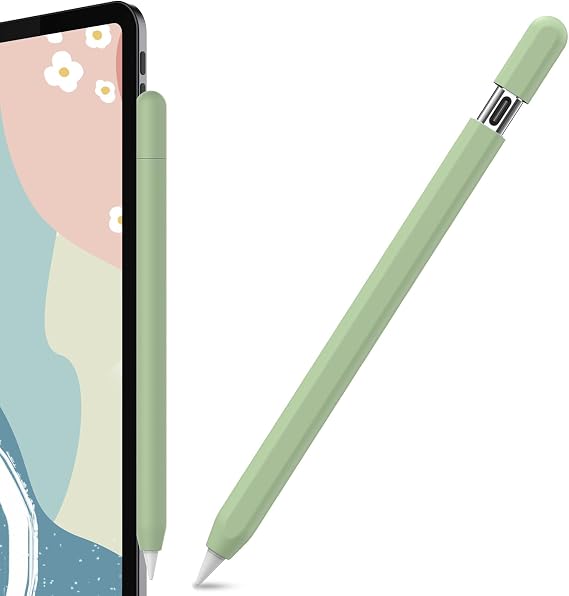 AhaStyle Silicone Case for Apple Pencil (USB-C) 2023 | Ultra Thin, Proteative Skin, Apple Pencil Sleeve, Anti-slip Grip, iPencil Accessories, Supports Magnetic Attachment