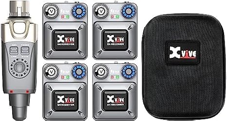 Xvive U4R4 Wireless in-Ear Monitor System with CU4R4 Case