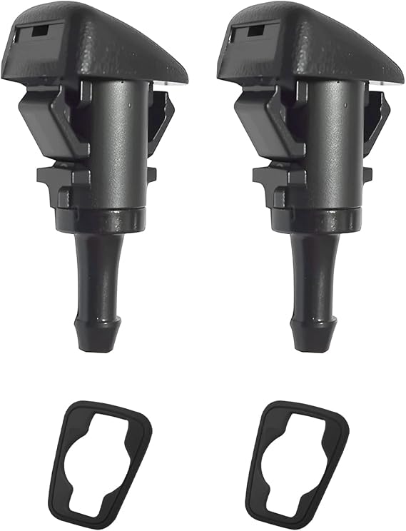 2 PCS 986302K100 Windscreen Washer Nozzles with Rubber Gaskets Compatible with 2012-2017 Kia Sportage 2010-2018 Hyundai Tucson ix35, Windshield Washer Nozzles Front Jets Direct Replacement Car Wiper