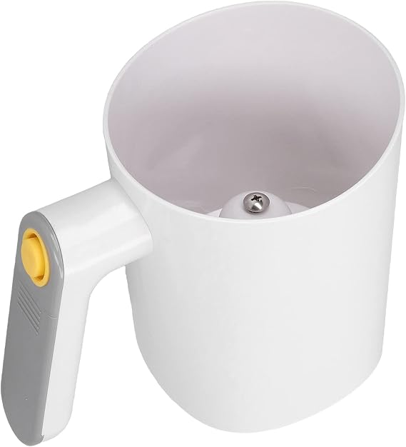 Electric Flour Shifter with Handle, 4 Cup Battery Operated Fine Mesh Strainer Flour Sifter One Hand Ergonomical Handle Flour Sieve for Cooking, Pastry Baking
