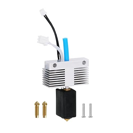Hotend Kit for ELEGOO Neptune 4 Plus/Neptune 4 Max, All Metal Assembled Extruder Hot End Kit, High-Temperature Resistance Hotend Heater Block with 2 PCS 0.4mm Brass Nozzles