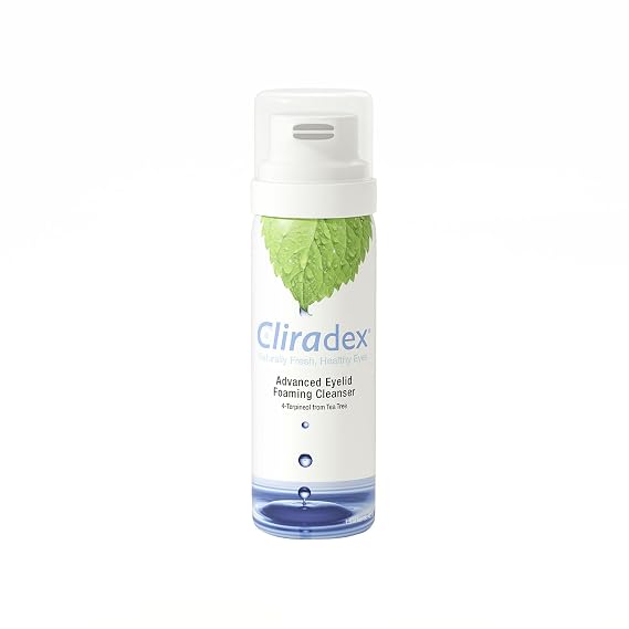 Cliradex Foaming Eyelid Cleanser with 4-Terpineol from Tea Tree Oil, 1.5 oz