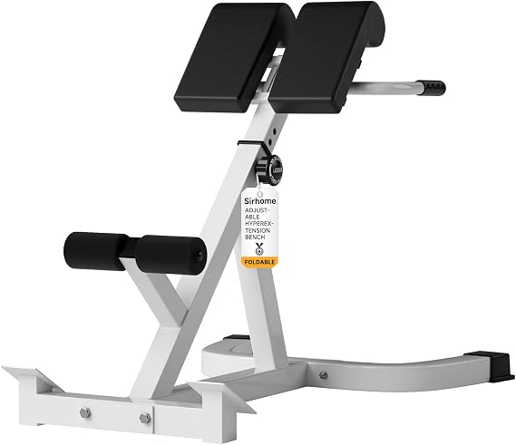 Roman Chair, Adjustable Hyperextension Bench for Men & Women