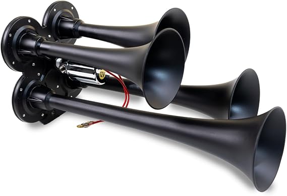 Kleinn Air Horns 141-1 Compact Quad Air Horn - Black