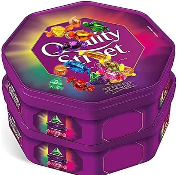 sHVY 2 x Chocolate Tubs ASSORTED PACK Quality Street 550g Sharing Tub Perfect For eVERY OCCASSIONS