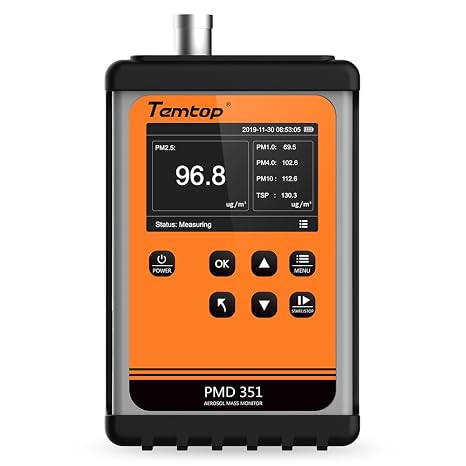 Temtop Professional Aerosol Mass Monitor & Laser Particle Counter