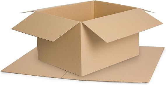 Pack of 25 Folding Cardboard 400 x 300 x 250 mm E-commerce Cardboard Single Corrugated 400 g Brown Cardboard Packaging Postal Box Shipping Box Parcels