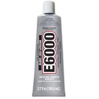 Eclectic Products 230031 3.7 oz. E6000 Medium Viscosity Industrial Strength Adhesive, Black