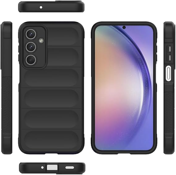Compatible with Samsung Galaxy M35 5G Case Cover,TPU Mobile Phone Soft Compatible with Samsung Galaxy M35 5G SM-M356B SM-M356B/DS Case Cover Black
