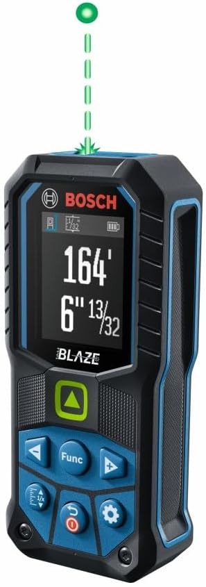 Bosch GLM165-25G Blaze Green-Beam 165 Ft. Laser Measure Tool