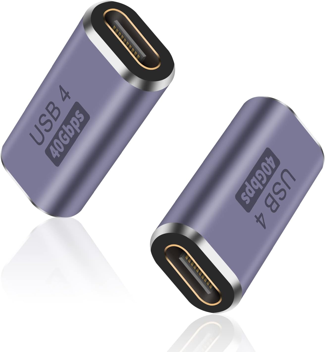 Duttek USB C Coupling Adapter 40G USB C Female to Female Coupler Supports 8k@60HZ and 100W Fast Charging Compatible with Thunderbolt 3/4 and USB Type C Interface Devices