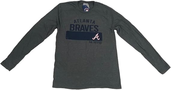 Fanatics Men's MLB Atlanta Braves Defend-Neutralize-Advance Long Sleeve Tee-Gray