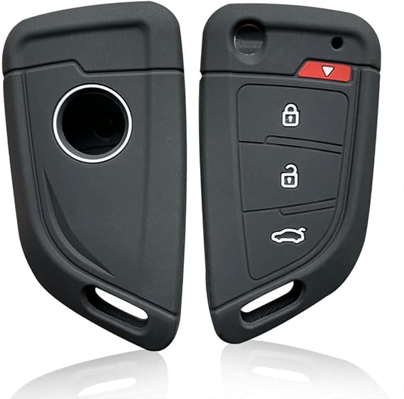 Car Key Cover Buttons Silicone Key Case Remote Holder Cover - for Xhorse Mini Key Programmer VVDI, Black 3