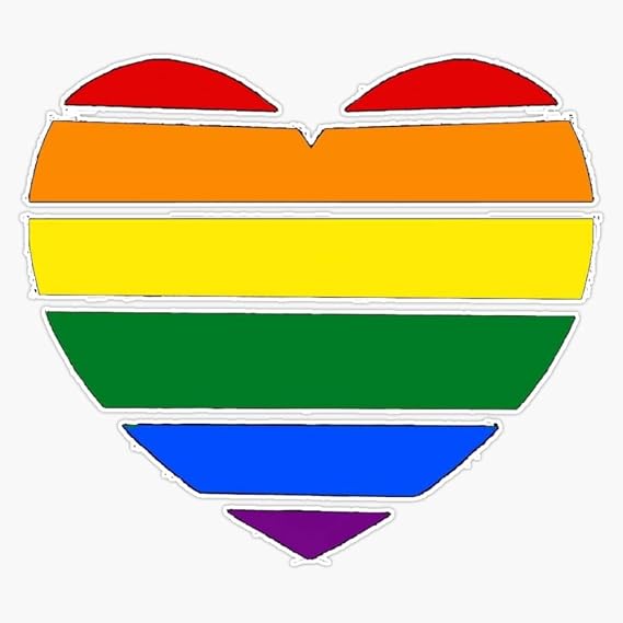 LGBT Rainbow Sticker Vinyl Decal Bumper Sticker 5"