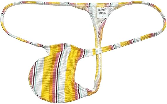 Sexy Men's String T-back Bikini Underwear Enhancing Male Tiny Slip Bulge Beach Thong Contour Pouch Tanags