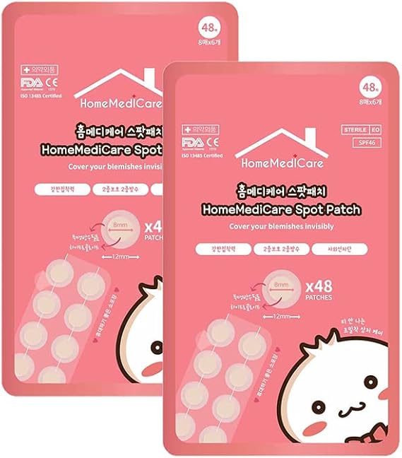 Homemedicare Genuine Product, 24+24=48 Pieces, Home Medicine, Spot Patch, Acne, Sensitive Skin, Skin Care