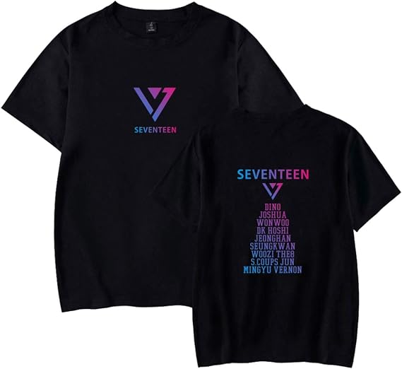 Seventeen T-Shirt Woozi Vernon Jeonghan Joshua All Members Name Tee Shirt