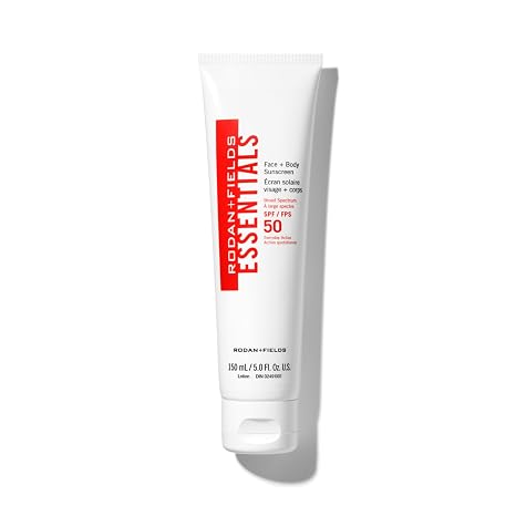 Rodan + Fields Essentials Face + Body Sunscreen Broad Spectrum SPF 50 | 150 mL | Water & Sweat Resistant Facial Moisturizer with SPF | Lightweight Skin Care | Sunscreen for Face & Body | Water & Sweat Resistant Facial Moisturizer with Broad Spectrum SPF | Lightweight Skin Care | Sunscreen for Face & Body