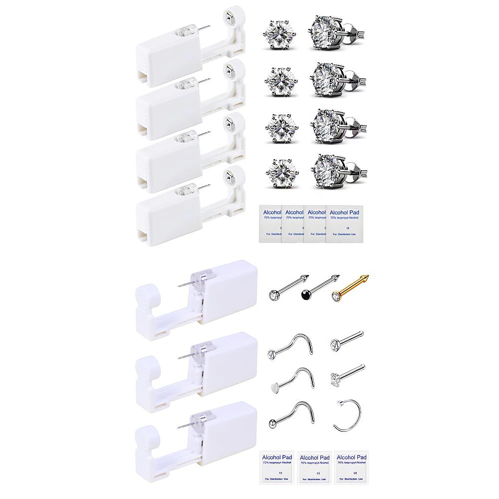 7 PACK Ear Nose Piercing Kit