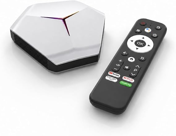 Android TV Box 4GB 64GB 4K UHD WiFi 6 Quad-Core Smart Media Player | Dual Band 2.4G/5G WiFi, H.265 Decoder, Bluetooth 5.0, Ample Storage, Easy Plug & Play for Home TV