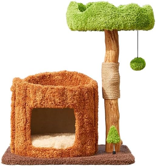 Cat Tree Tower for Indoor Cats Large Adult with Scratching Post Cat Houses Tall Cat Condo Cat Perch Tower, Heavy Duty Cat Trees for Large Cats,A