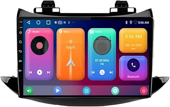 Android 9 Inch Touchscreen Car Radio Stereo for Chevrolet Tracker 3 Trax 2013-2020 with Carplay Android Auto GPS Navigation with BT WiFi USB Mirror Link FM Auto Parts(2+32G)