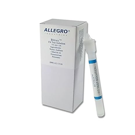 Allegro Industries 204112K Bitter Test Solution, Fit Test Kit, One Size Pack of 6