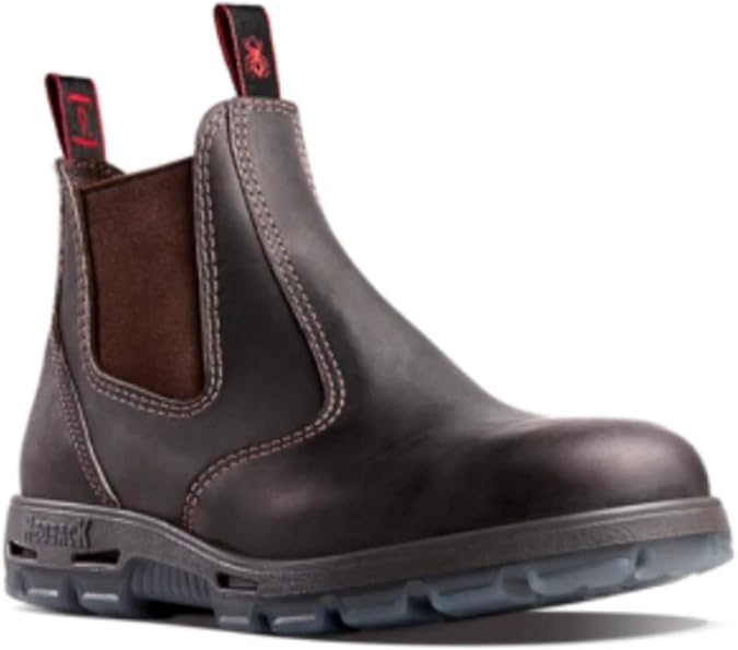 Red Back Boots UBOK Dark Brown Soft Toe Size 11.5 US 10.5 AU on pull tags