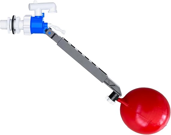 PlumbEZ Universal Side Entry Toilet Cistern Fill Valve with Adjustable Float Arm - 1/2" Toilet Inlet Valve, Side Entry Fill Ball Valve with Float