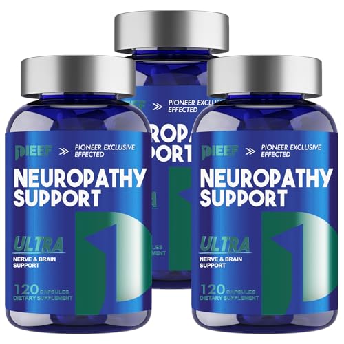 Nerve Savior Neuropathy Supplement, 360 Capsules with 600mg Alpha Lipoic Acid & Benfotiamine, Specially Formulated for Nerve Health in Hands, Fingers, Feet and Toes, 3Pack